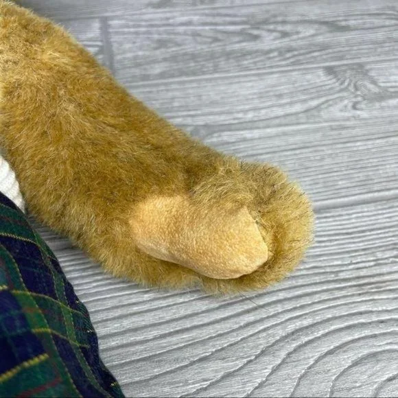 15“ Vermont teddy bear with clothes light brown needs repair arm is off - Picture 7 of 13